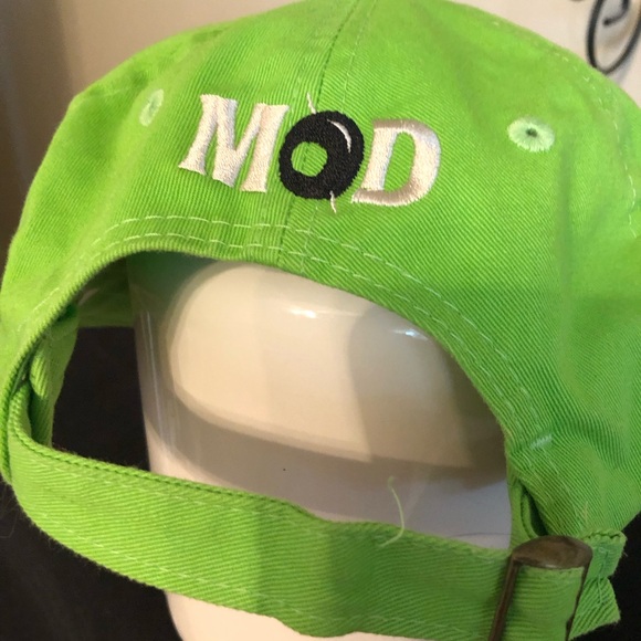 Vintage - Rare Shag designed Palm Springs Modernism Week Neon Green Hat - Picture 5 of 12